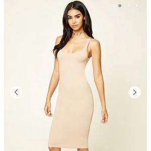 Forever 21 nude bodycon dress